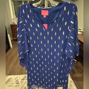 Brand new with tags silk caftan. Lilly Pulitzer.